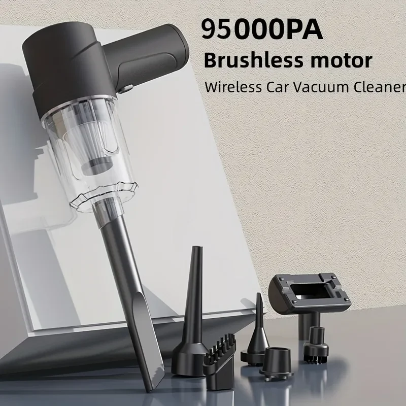 

Wireless Portable Car Vacuum Cleaner With Blower 4000mAh Powerful Handheld Cleaning Tools Mini Cordless Vacuum Cleaner For Home