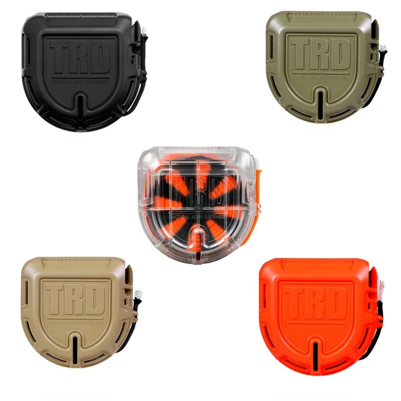 

Tactical Rope Dispenser Outdoor Wire Quick Cut Tool Umbrella Rope Storage Box Survival Self Protection