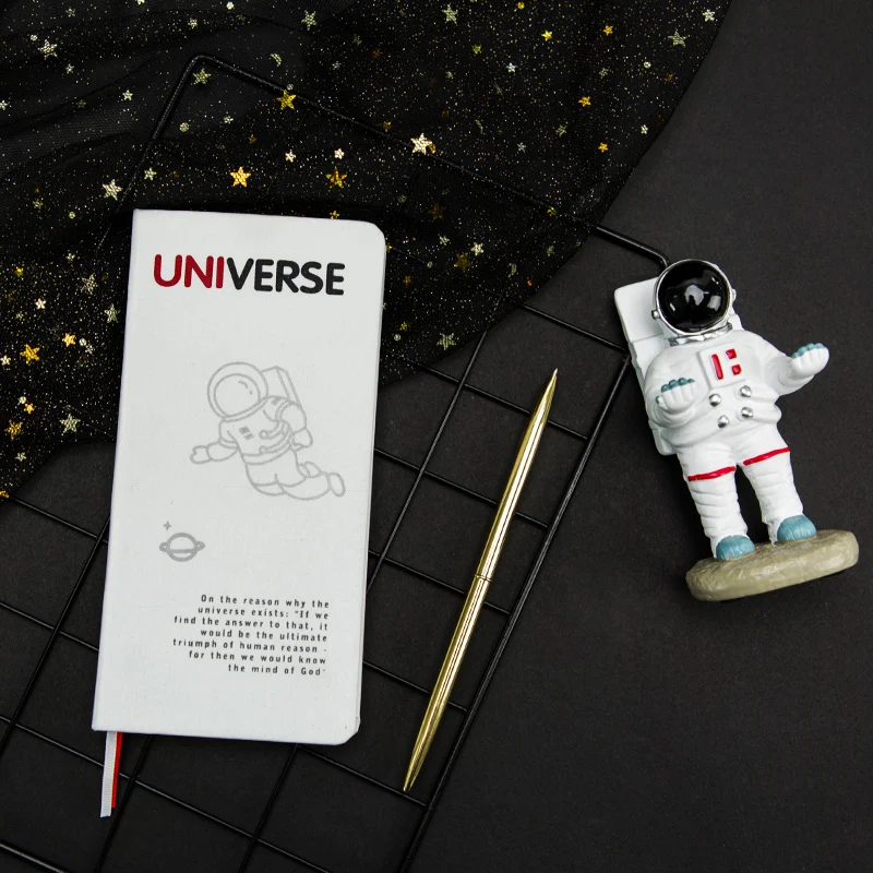 

Еженедельный блокнот Kinbor Universe, небольшой простой блокнот с расписанием, портативный блокнот с твердой поверхностью, узор, ручная учетная за...