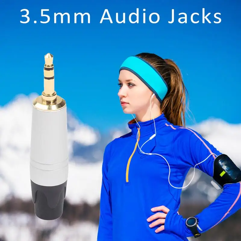 

3,5 мм 1/8 стерео 2/3/4 полюсные Аудиоразъемы штекер для наушников HiFi самодельные наушники позолоченный медный провод паяльный разъем 5 шт. в упа...