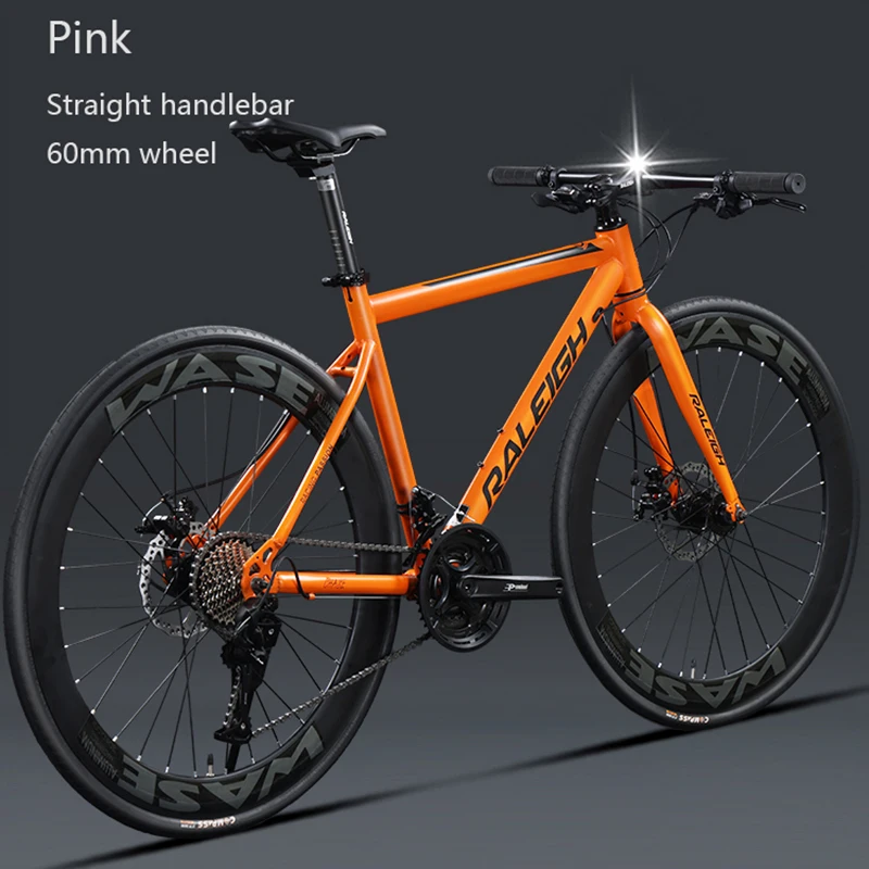 Дорожный велосипед 700C 27/ 30 скоростей дисковый тормоз гоночный рама из