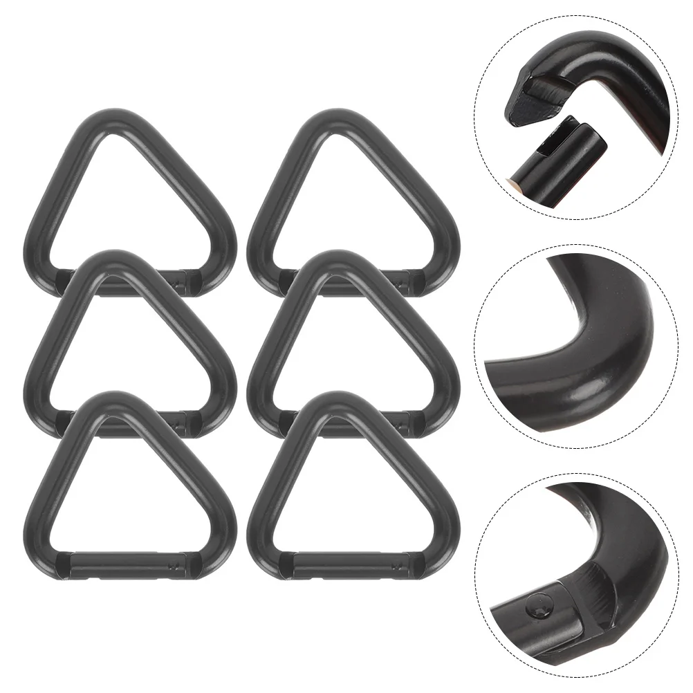 6 шт. маленький карабин треугольный сверхмощный крючок пряжки альпинистские