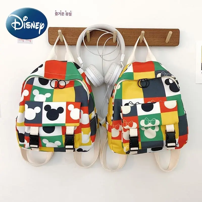 Disney Children's Schoolbag for Kids Cartoon Graffiti Children's Bag Student Campus Schoolbag Cute Children's Backpack