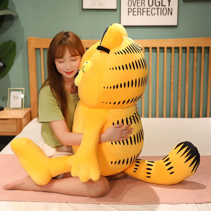 Большой размер оригинальный MINISO Garfield толстый кот мягкая кукла Kawaii Kittens плюшевая
