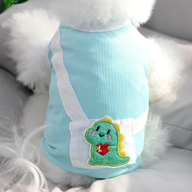 Одежда для домашних питомцев мультяшный жилет собак одежда кошек маленький