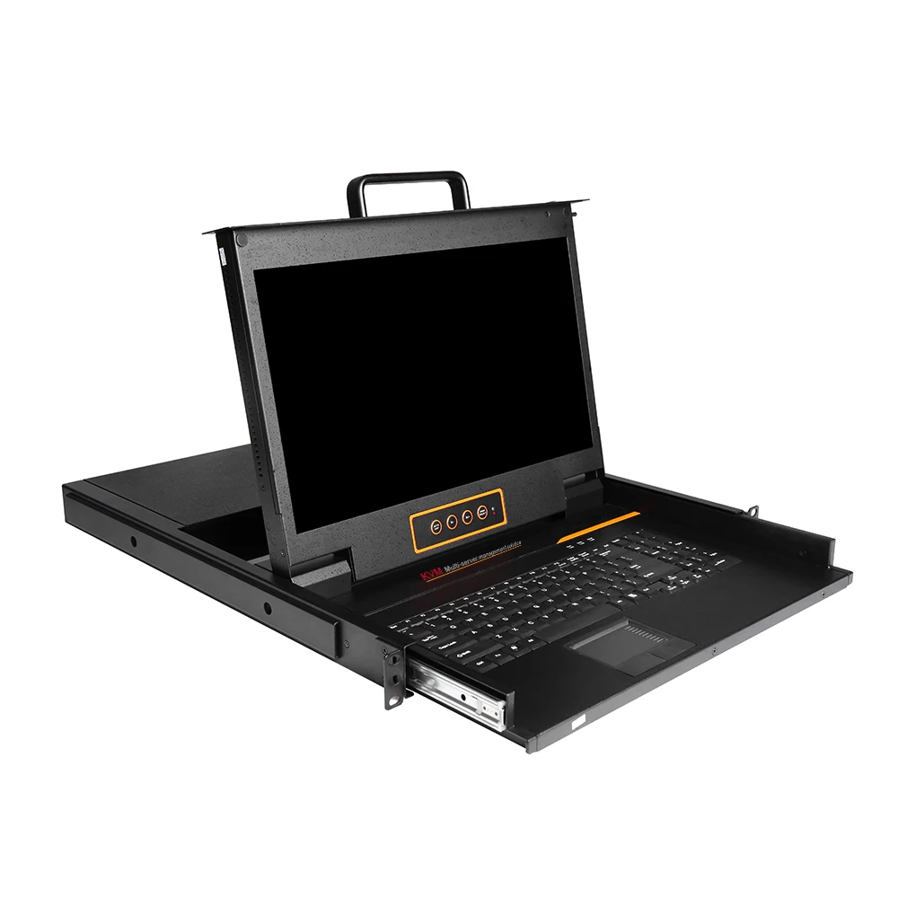 Широкоформатная ЖК-Консоль Vga/dvi/hdmi с креплением на стойку, Kvm-консоль, продукт высокого качества и низкая цена, 17,3 дюймов, X @ 60 Гц