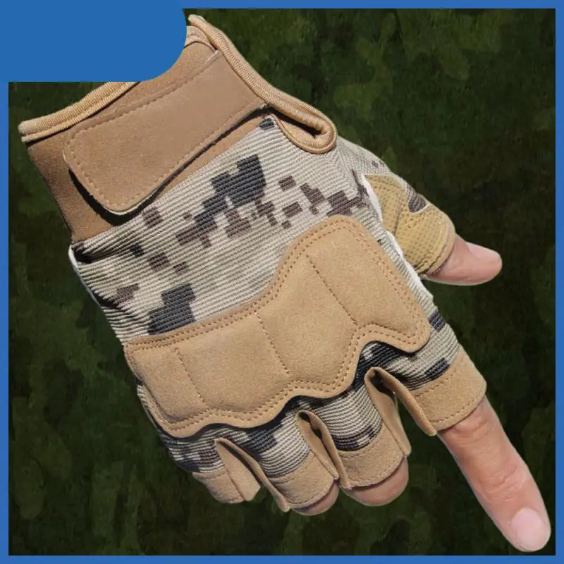 

Tactical Hard Knuckle Half Finger Gloves Men's Army Military Combat Hunting Shooting Airsoft Paintball Fingerless Hunting Gloves