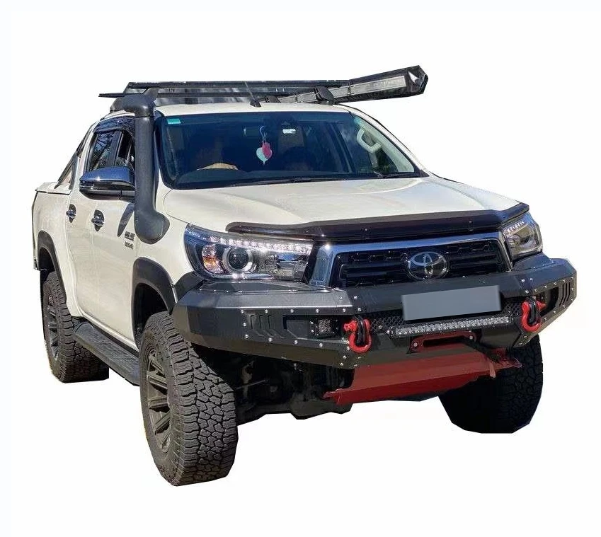 Стальной передний бампер Deluxe 4x4 накладка для Hilux Rocco 18-20