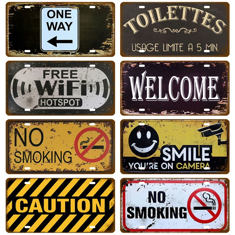 Wi-Fi фон Smile приветствуемый номерной знак декор для стены магазина туалеты