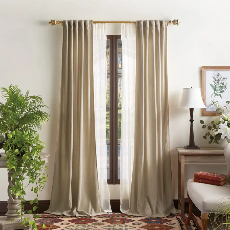 

Chenille 95"Backtab Safari (Set of two)