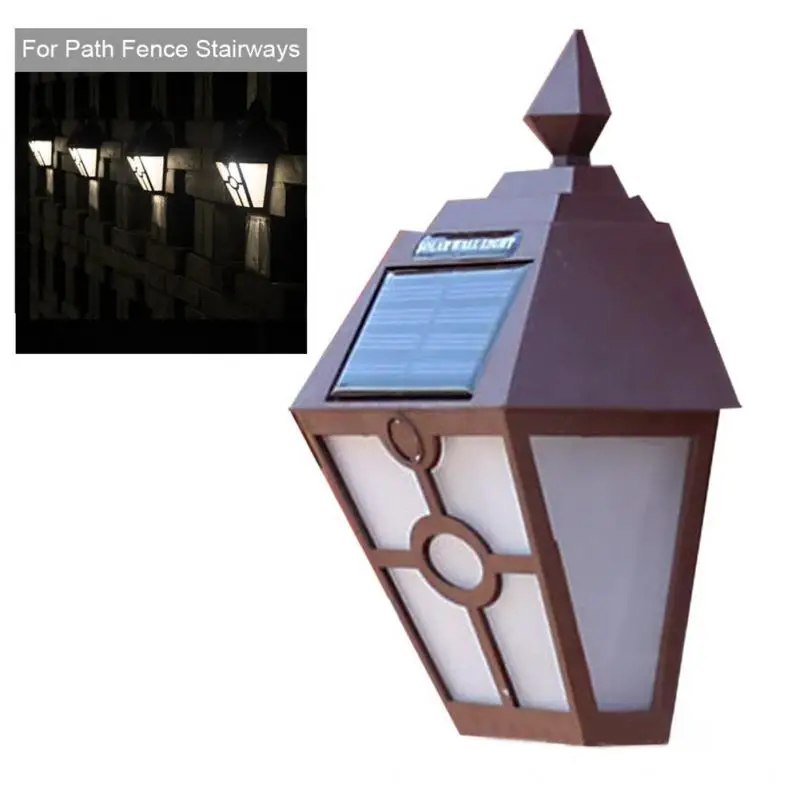 

Solar Wall Lamp Fence Light Corridor Aisle Light Outdoor Garden Courtyard Villa Patio Decor Landscape Lighting Solar Fence Lamps