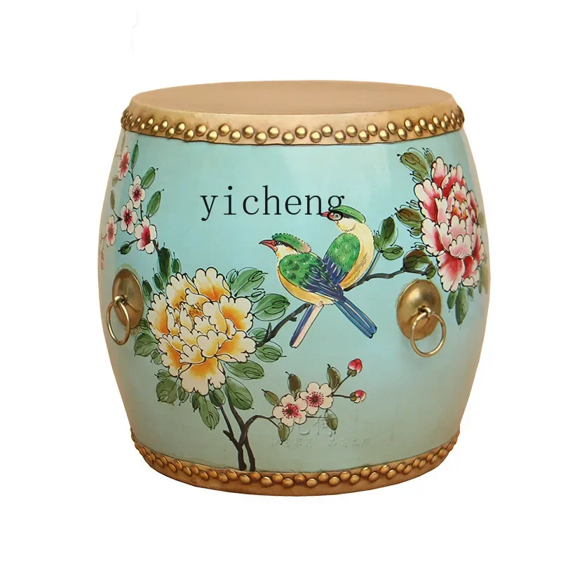 Zz табурет для пеленания обуви из цельного дерева воловьей кожи равномерный стул