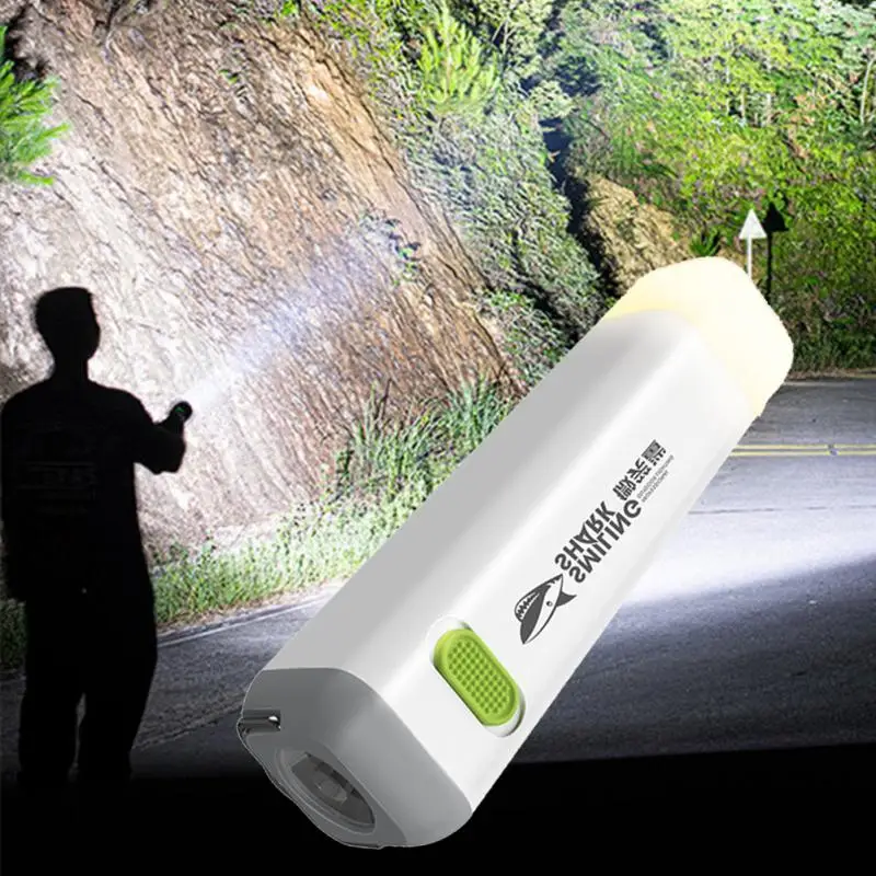 

Светодиодный перезаряжаемый фонарик, фонарик с внешним аккумулятором 2 в 1, водонепроницаемый фонарик с USB на аккумуляторе, освещение для по...