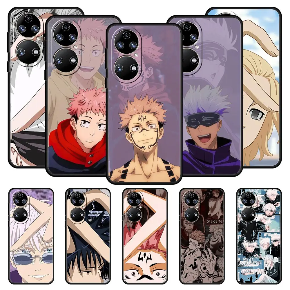 

Anime Sukuna Jujutsu Kaisen Phone Case For Huawei P50 P30 Pro P20 P40 Lite E P Smart Z 2021 Y6 Y7 Y9 2019 Y6p Y9s Y7a Soft Cover