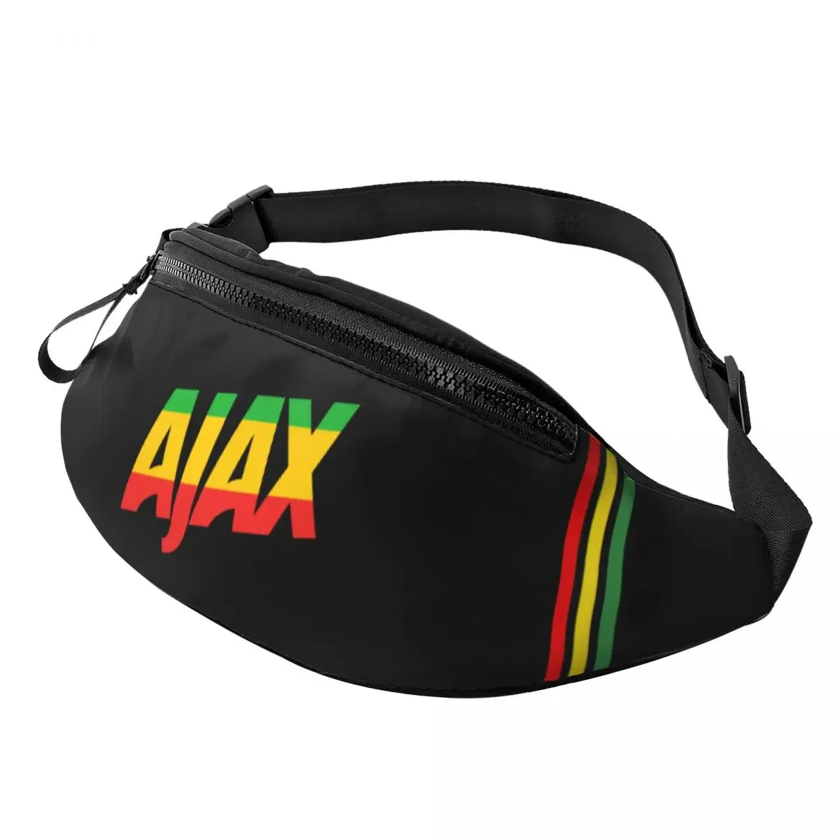 

Jamaica Stripes 2 Rastafarian Legends Fanny Pack Women Men Cool Crossbody Waist Bag for Hiking Phone Money Pouch