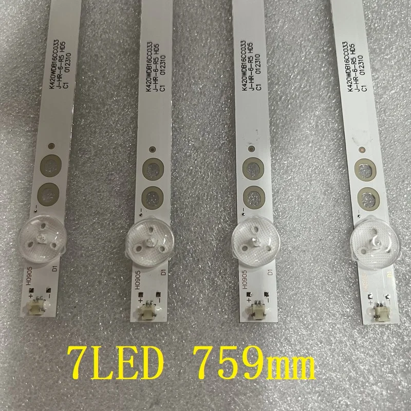 Фото Светодиодная лента для подсветки 7 светодиодный дов для P40FN0038K 40PFS5073/60 40PFF5455 4708-400000-A1213K31 A1113N11 K400WD A1 K400WD8 №1