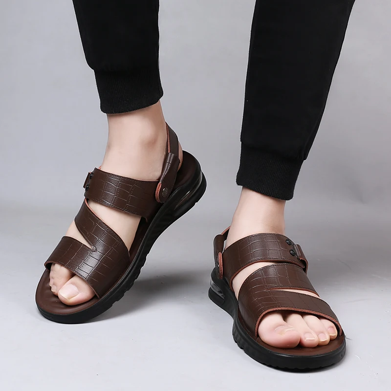 

Heightening Air Cushion Sandals Men's Summer 2023 new Casual Soft Bottom Non-slip Sports Outer Wear Dual-use Sandals and Slipper