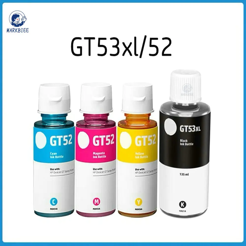 

GT51 GT52 GT53 Premium Dye Refill Ink for HP Ink Tank 319 410 419 Smart Tank 500 502 508 511 514 515 518 519 530 531 532 Printer
