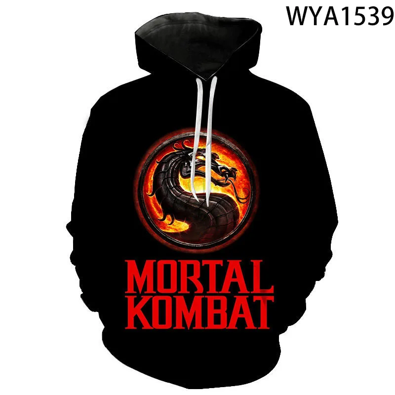 

Game Mortal Kombat Hoodies Men Women 3D Printed Cool Game Sweatshirts Clothes Casual Hoody Streetwear Pullover