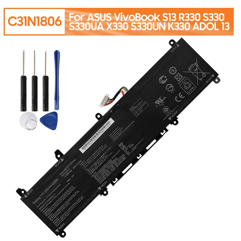 Сменная батарея C31N1806 для ASUS VivoBook S13 S330F S330UA S330FN S330FA X330FA X330FL X330UA K330 R330 ADOL K330FA