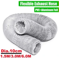 100mm ventilation duct vent hose 1 536 meter exhaust pipe flexible air conditioner exhaust pipe vent hose duct outlet