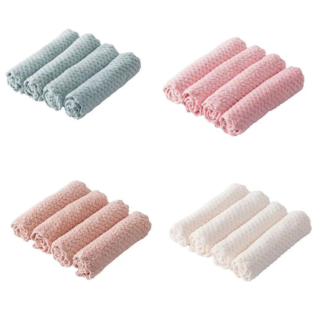 Лидер продаж! 4 шт. мягкие тряпки из микрофибры для кухни |