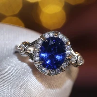 hoyon 14k gold color sapphire ring for women and men anillos de bizuteria gemstone birthstone jewelry bague diamond style ring