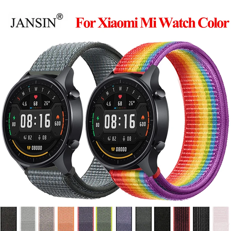 Нейлоновый браслет для Xiaomi Mi Watch цветные ремешки ремешок часов haylou LS02 смарт-часов