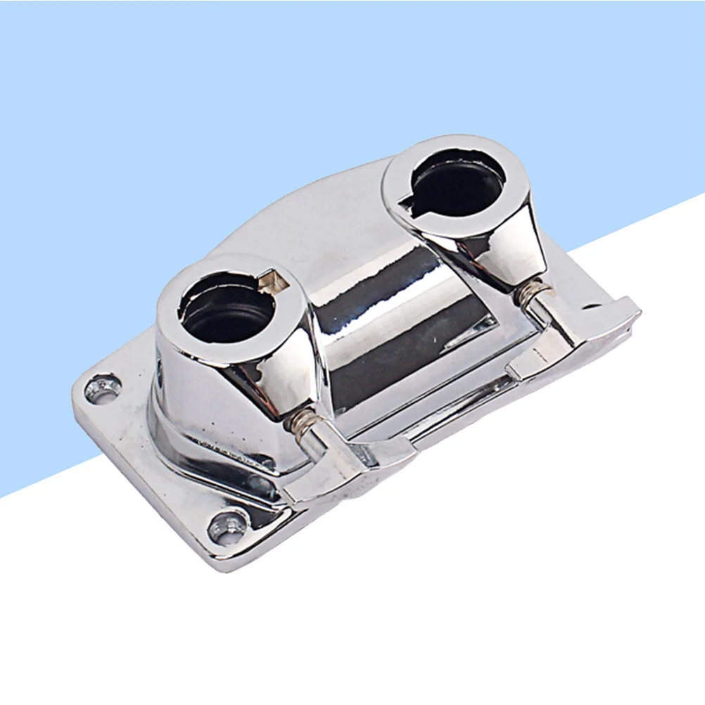 

1Pc tom Joint Holder Tom Joint Holder Double Hole Drum Holder Base Plate Musical Instrument Replacement Parts