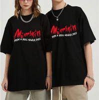 italian band maneskin fashion logo prints t shirts womenmen summer short sleeve tshirts hot sale casual streetwear t shirts