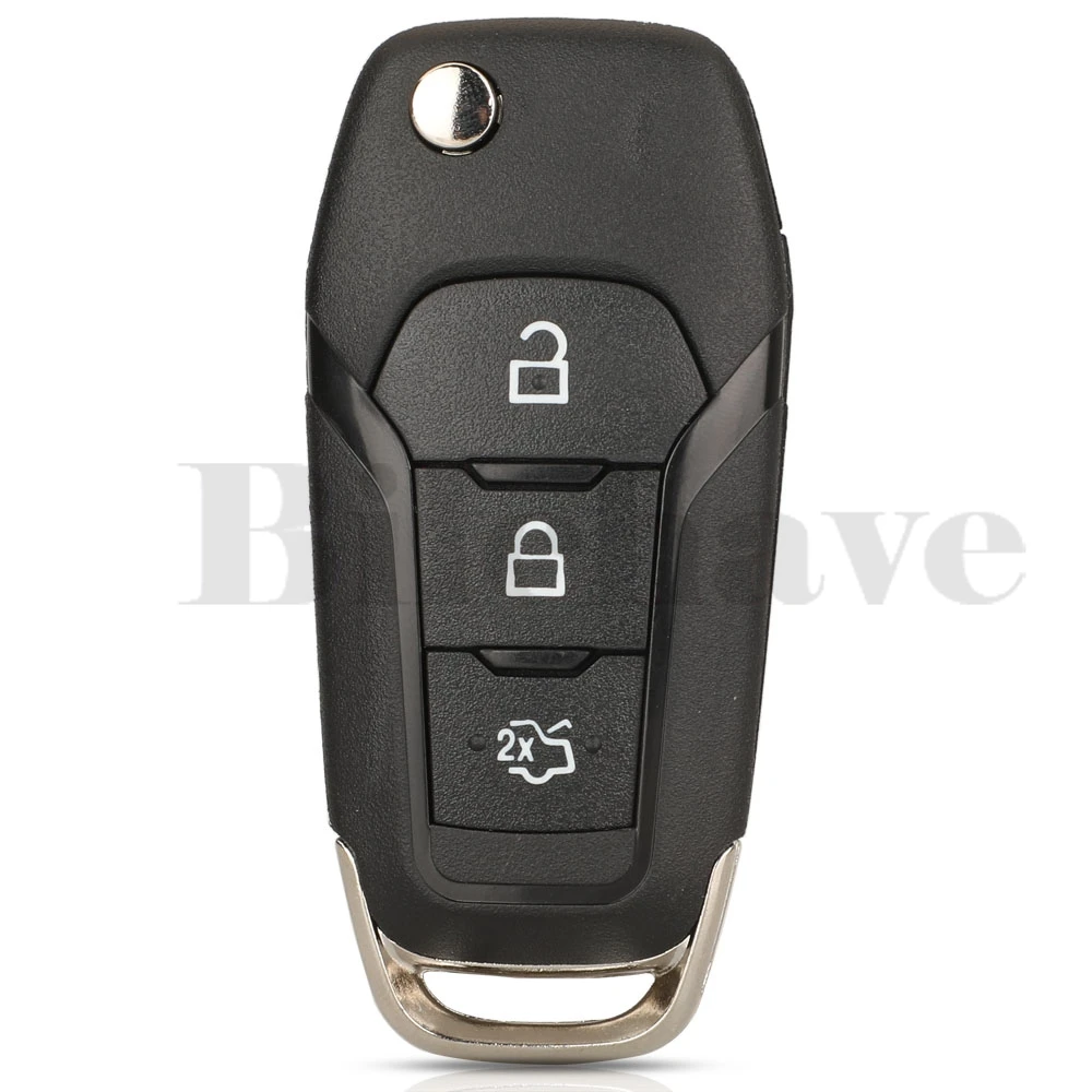 

Jingyuqin Флип-складной Корпус Из АБС-пластика Для Автомобильного Ключа Для Ford Focus Fusion Mk2 Mk7-2/3/4 Кнопки, Дизайн HU101