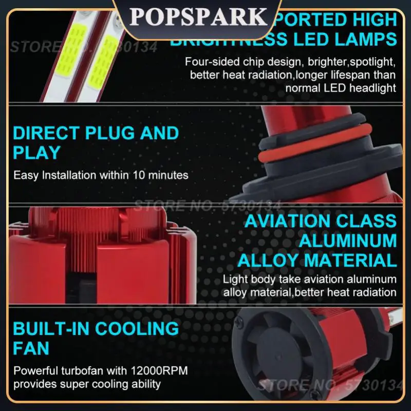 

Светодиодная Автомобильная фара Plug And Play 6000k Ip68, водонепроницаемые противотуманные фары, автомобильные лампы, высокая яркость, автомобильные фары, Автомобильные противотуманные светодиодные фары