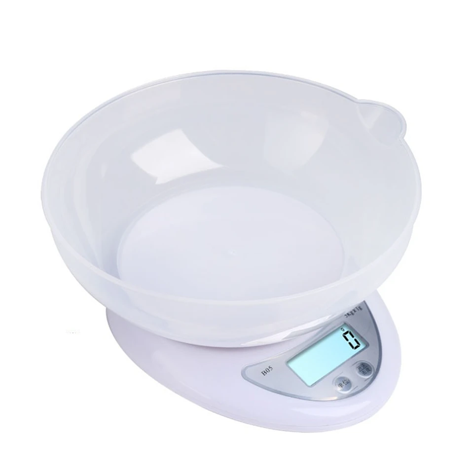 

HOT 5000g/1g 1000g/0.1g Food Diet Postal Kitchen Scales balance Measuring weighing scales LED electronic scales with tray