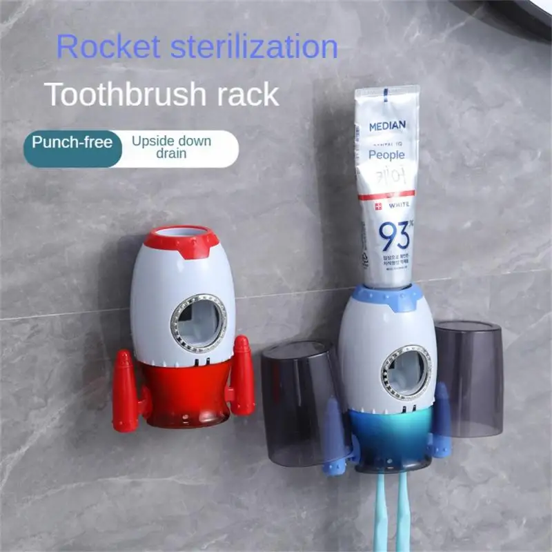 

Wall Mounted Tube Press Toothpaste Squeezers Cream Cleanser Squeezer Dust-proof Automatic Toothpaste Dispenser Waterproof Rocket
