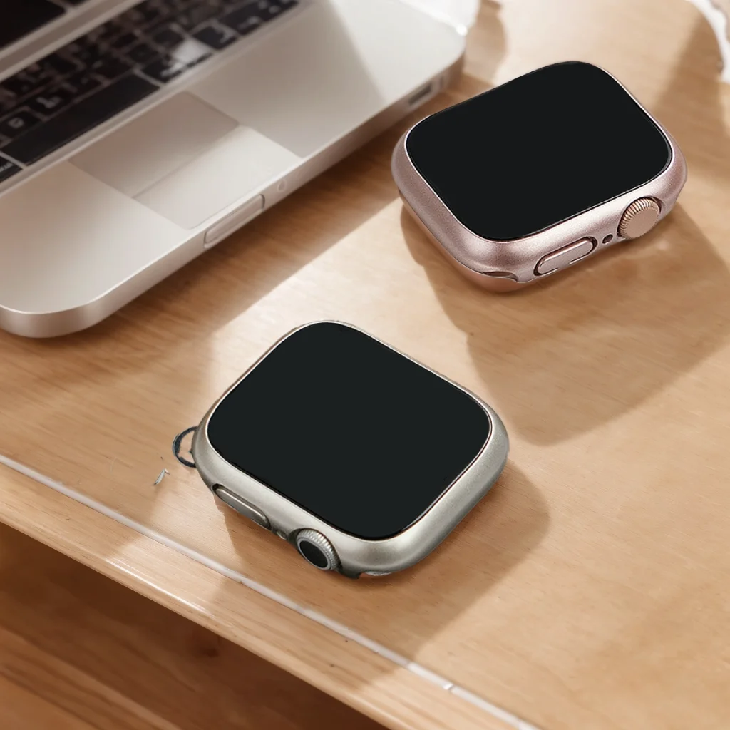 Фото Закаленное стекло + чехол для Apple Watch 11 10, чехол 46 мм, 42 мм, 38 мм, 40 мм, 41 мм, 44 мм, 45 мм, защитная пленка для экрана iWatch 9 8 7 6 5 4 SE №3