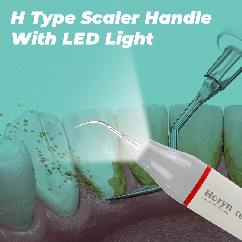 Фото Ультразвуковой скалер Horyn Dental, наконечник B-типа без LED-подсветки, совместимый с EMS, Woodpecker, Vident 135 ℃   Автоклав №3