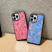 wildflower sweet pea paisley phone case for iphone 11 12 13 pro max x xr 7 8 plus se high quality tpu silicon hard plastic cover