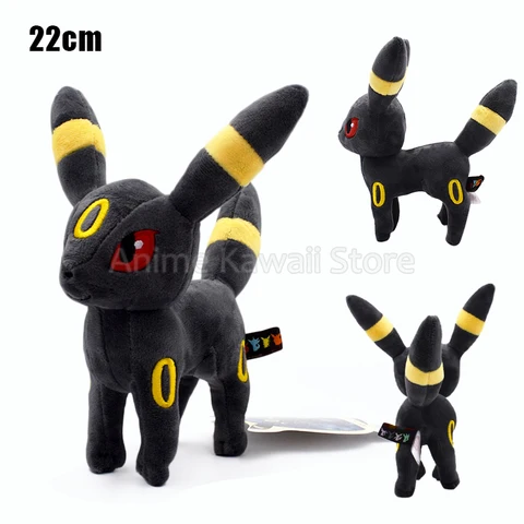 Kawaii Mimikyu Eevee empalhado com brinquedos de pelúcia Pokemon Evolution Umbreon Flareon Jolteon Glaceon Vaporeon Sylveon Espeon Peluche Dolls