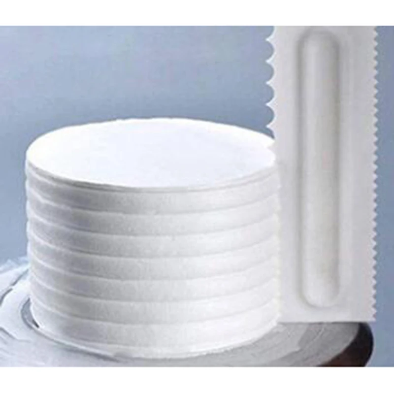 

Новая Расческа для торта Скребок Для узора скребок для крема набор из 4 предметов Инструменты для выпечки «сделай сам» набор пластиковых ск...