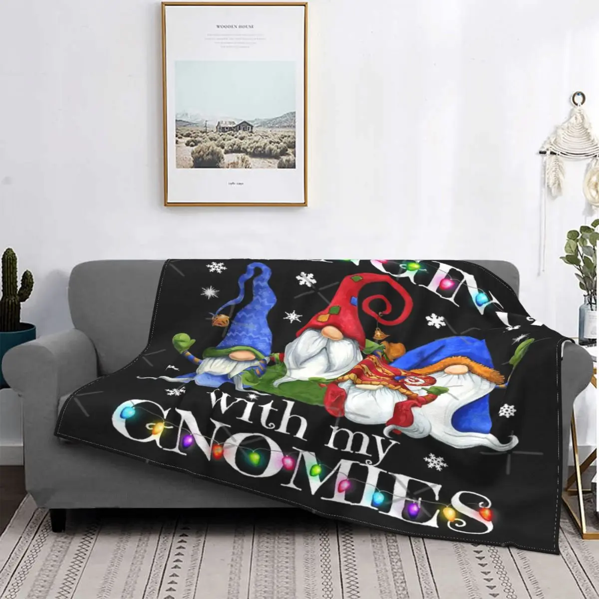 

Colcha colgante With My Gnomies, 4 manta, cubrecama a кукро, funda de cama, manta Thermal de felpa de Anime