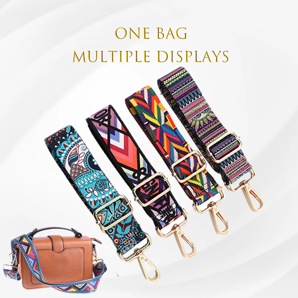 Adjustable Shoulder Bag Strap 38mm Wide For Crossbody Replacement Handle Convenient New Fashionable Colourful Women's Bag Strap