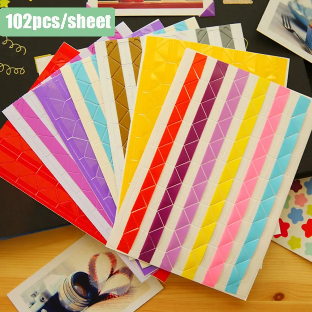 

10 sheets New DIY Handmade Vintage Picture Frame Stickers Scrapbooking Photo Corner Protectors Album