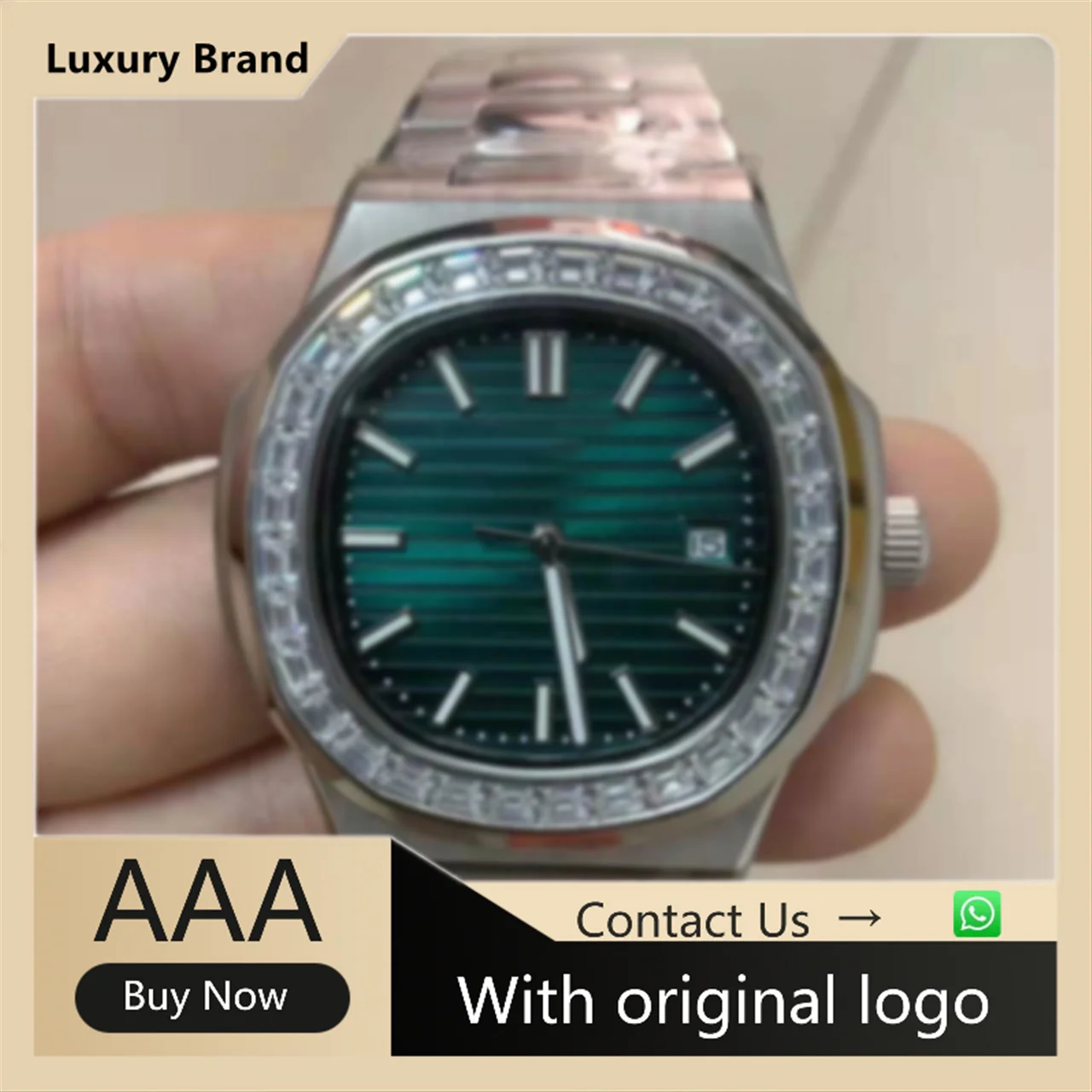 

AIOSC Men's Watch 904l Stainless Steel Automatic Mechanical High Quality Waterproof aaa watch 40mm-PH
