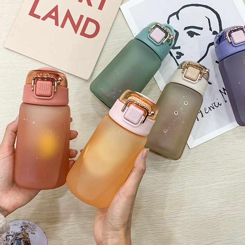 

New in Small Water Bottle Plastic Water Bottles for Children Student BPA Free Portable Climbing Outdoor Drinking Bottle