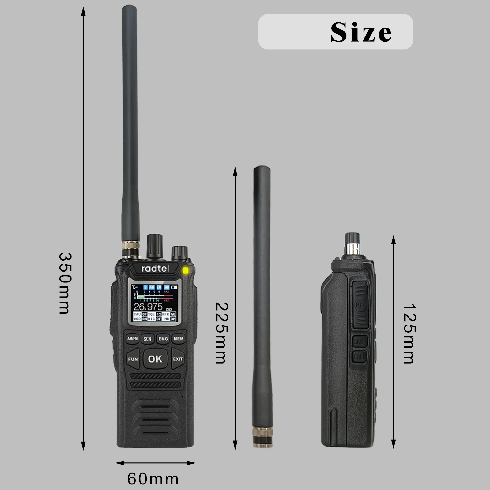 Портативная рация Radtel CB-10 27 МГц 4 Вт 12 В |