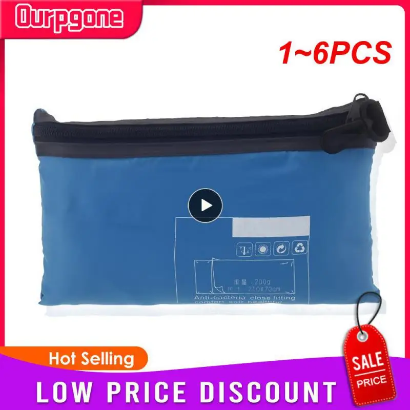 

1~6PCS Ultralight Sleeping Bag Liner Convenient Anti-pilling Single Adult Healthy Envelope Sleeping Bag Outdoors Camping Hiking