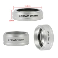 0 5x 0 7x 2x auxiliary objective for trinocular binocular stereo zoom microscopewd45mm 136mm 220mm objective barlow lens