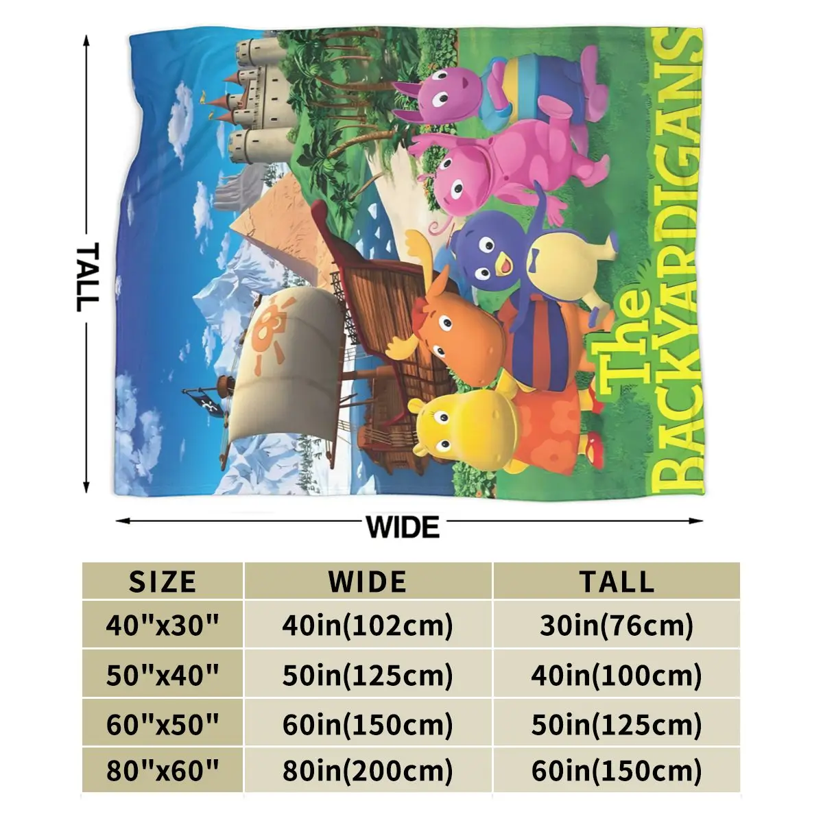 Плакат Backyardigans ультра-мягкое Флисовое одеяло