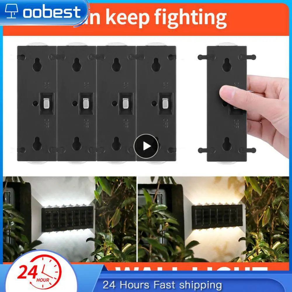 

White Light Solar Wall Light Intelligent Light Control Solar Charging Courtyard Wall Lamps Lamp Solar Induction Lamps 600mah Pvc