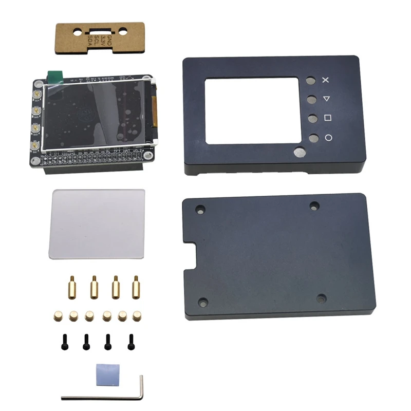 Алюминиевый чехол с ЖК-экраном 2 4 дюйма и функцией ИК для Raspberry Pi 4B/3B/2B/B/A |